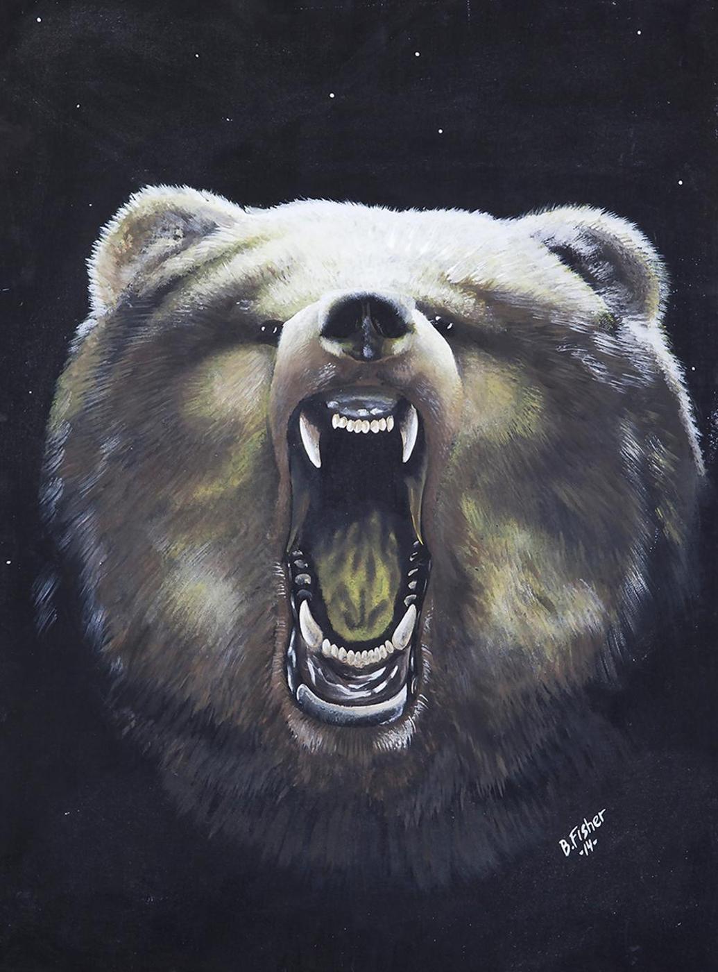 Brian Richard Fisher (1939-2012) - Untitled - Snarling Bear