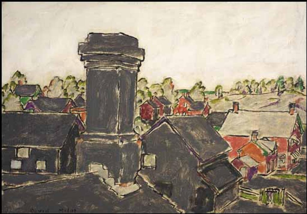 David Browne Milne (1882-1953) - Chimney on Wallace Avenue, Palgrave, Ontario