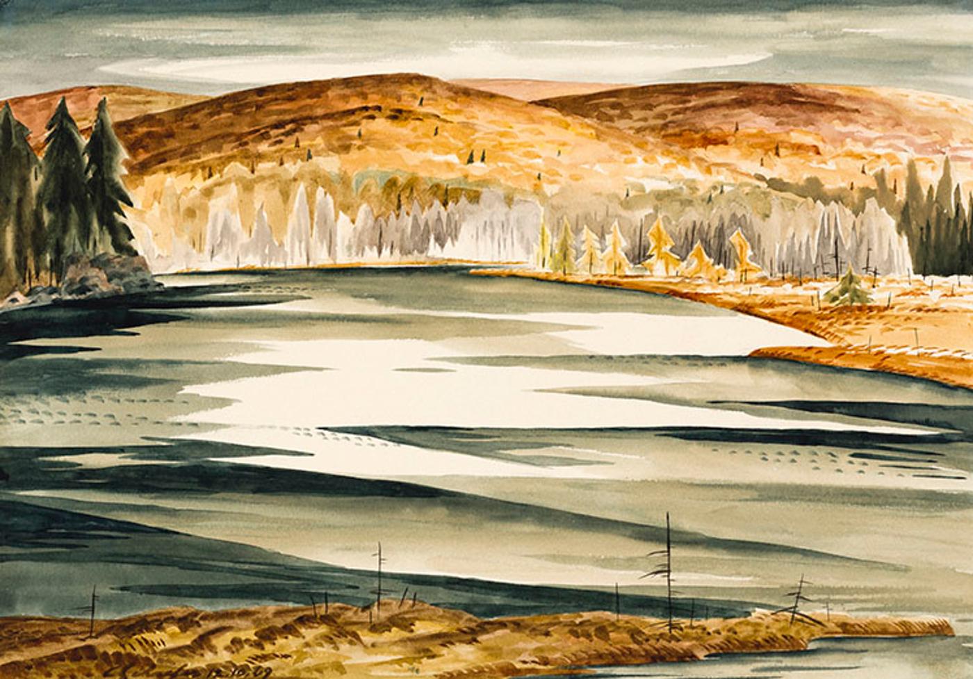 Carl Fellman Schaefer (1903-1995) - White Cloud Over Raven Lake, Haliburton