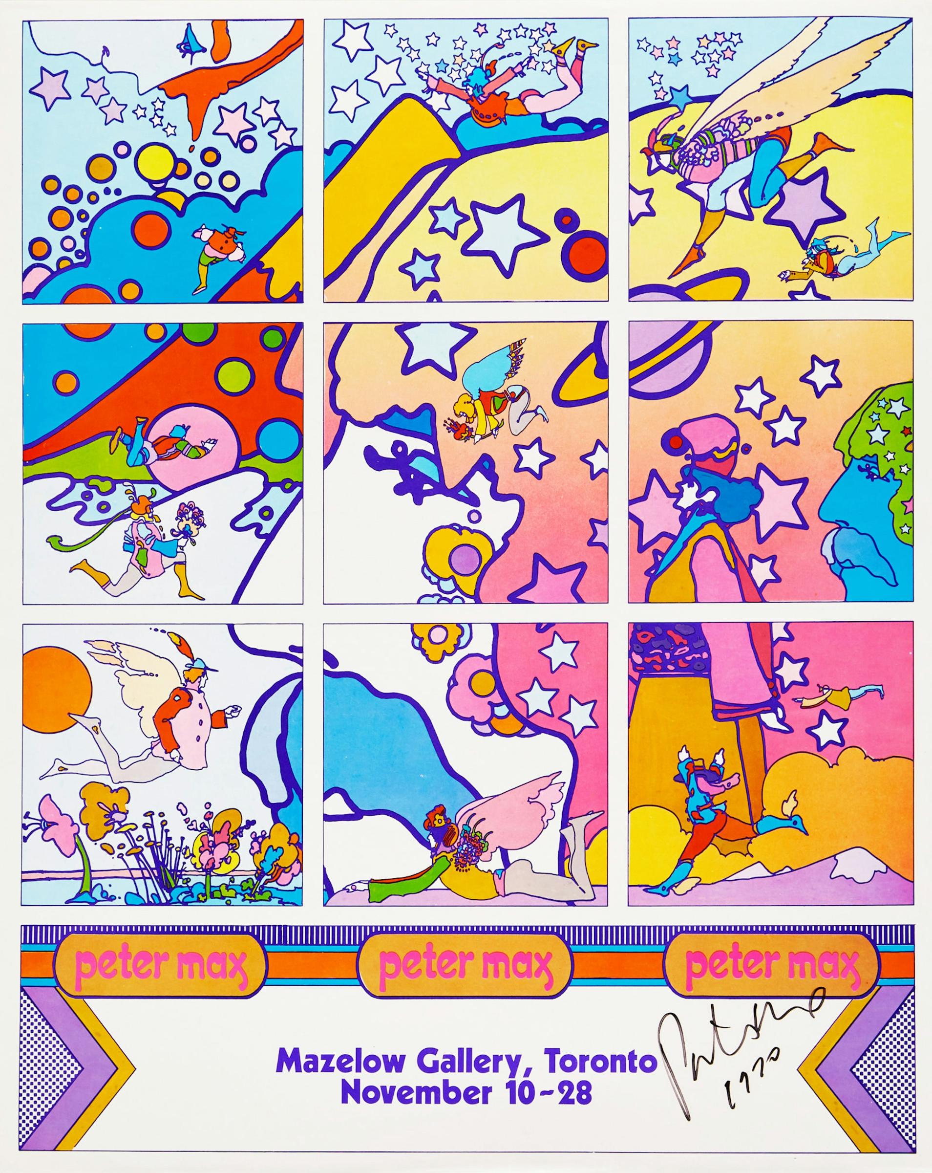 Peter Max (1937) - Peter Max, Mazelow Gallery, Toronto, November 10-28