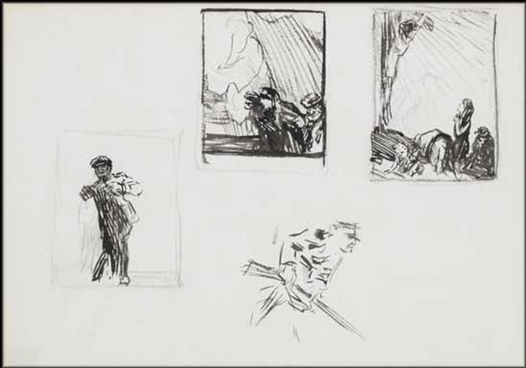Arthur Lismer (1885-1969) - Figure Sketches