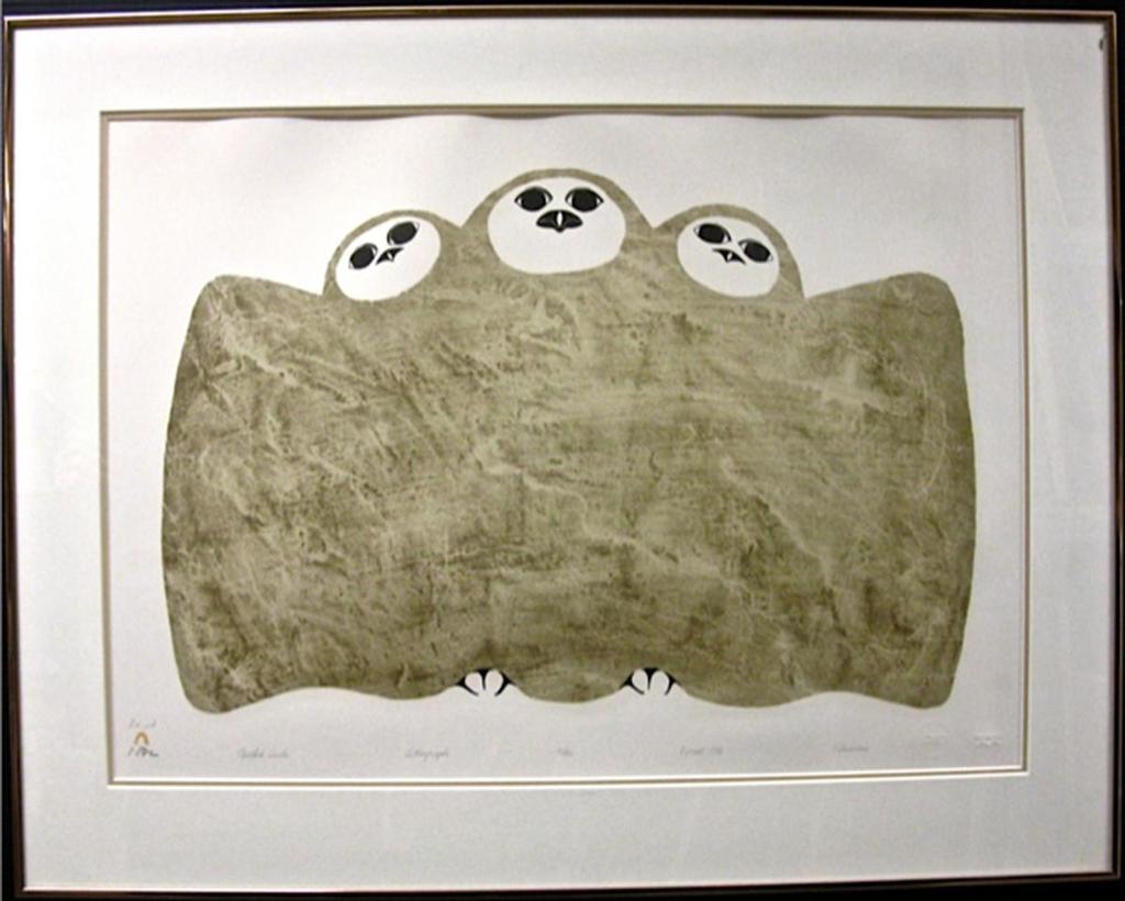 Pitaloosie Saila (1942-2021) - Nestled Owls
