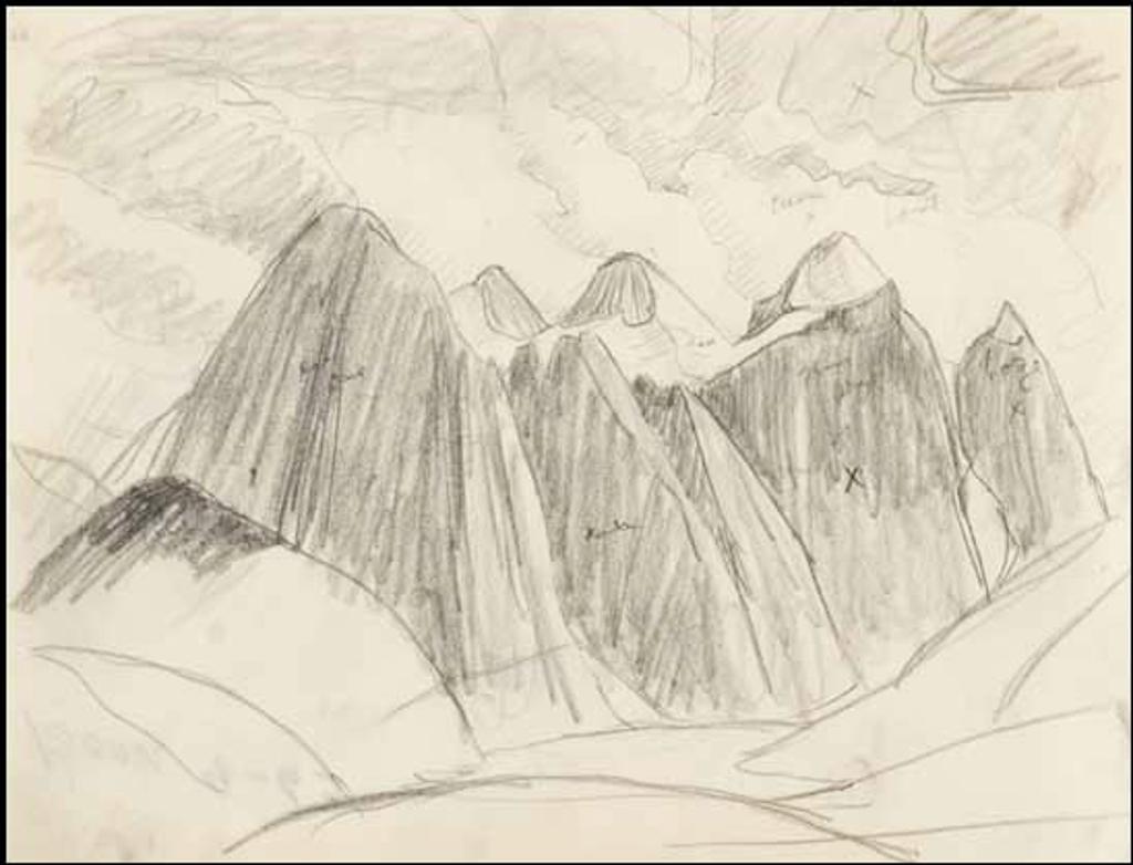 Lawren Stewart Harris (1885-1970) - Rocky Mountain Drawing 9 - 63