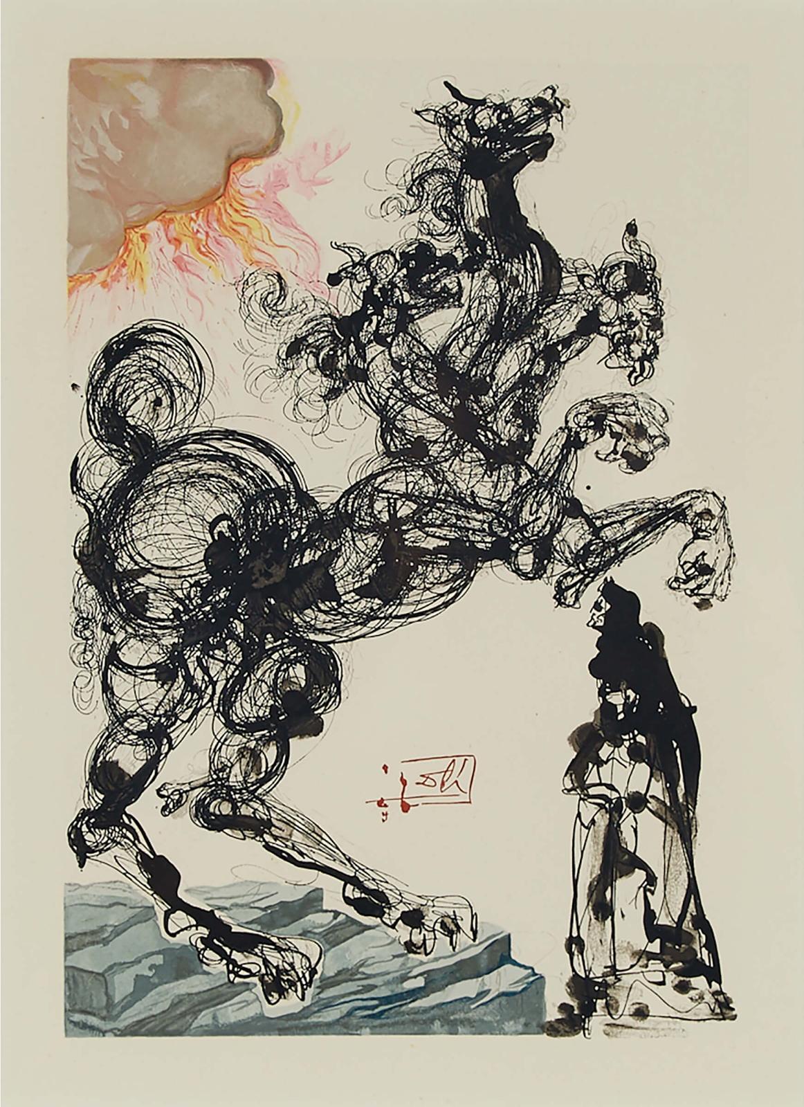 Salvador Dalí (1904-1989) - Hell Canto 6 (From The Divine Comedy), 1964 [field, Illustrated P.196]