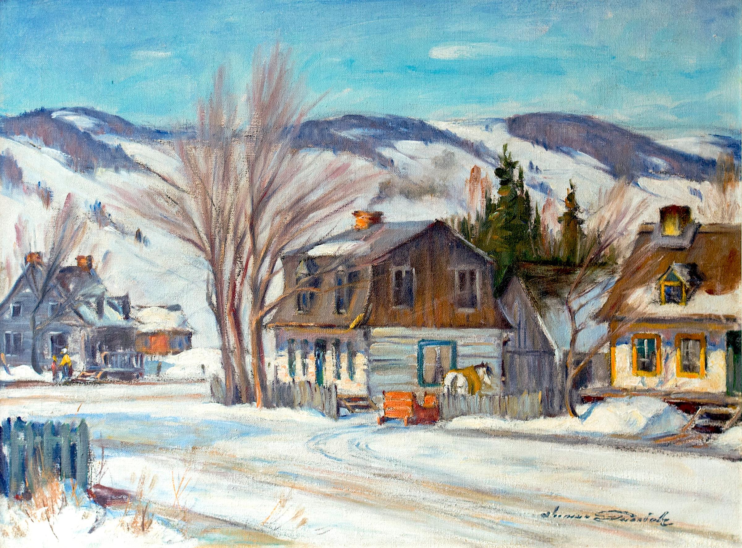 Thomas Hilton Garside (1906-1980) - Winter, Baie St. Paul, c. 1960