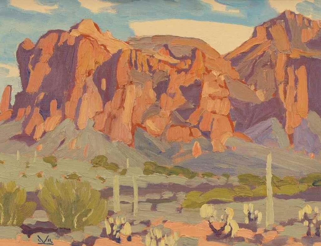 Illingworth Holey (Buck) Kerr (1905-1989) - Superstition Mountain, West Face (Apache Junction, Ariz.); 1977