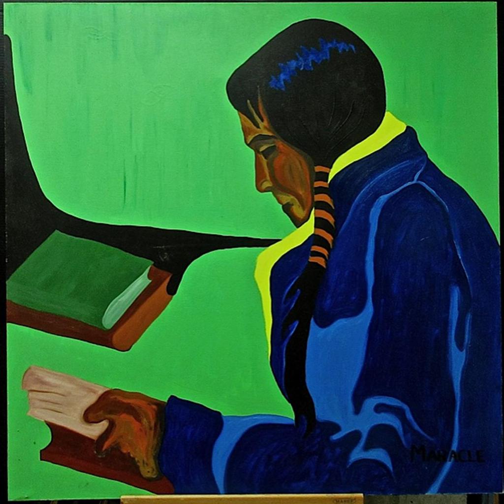 Clifford Maracle (1944-1996) - Untitled (The Reader)