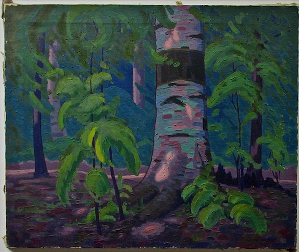 William (Bill) Parsons (1909-1982) - Untitled (Sunlight Birch Tree)