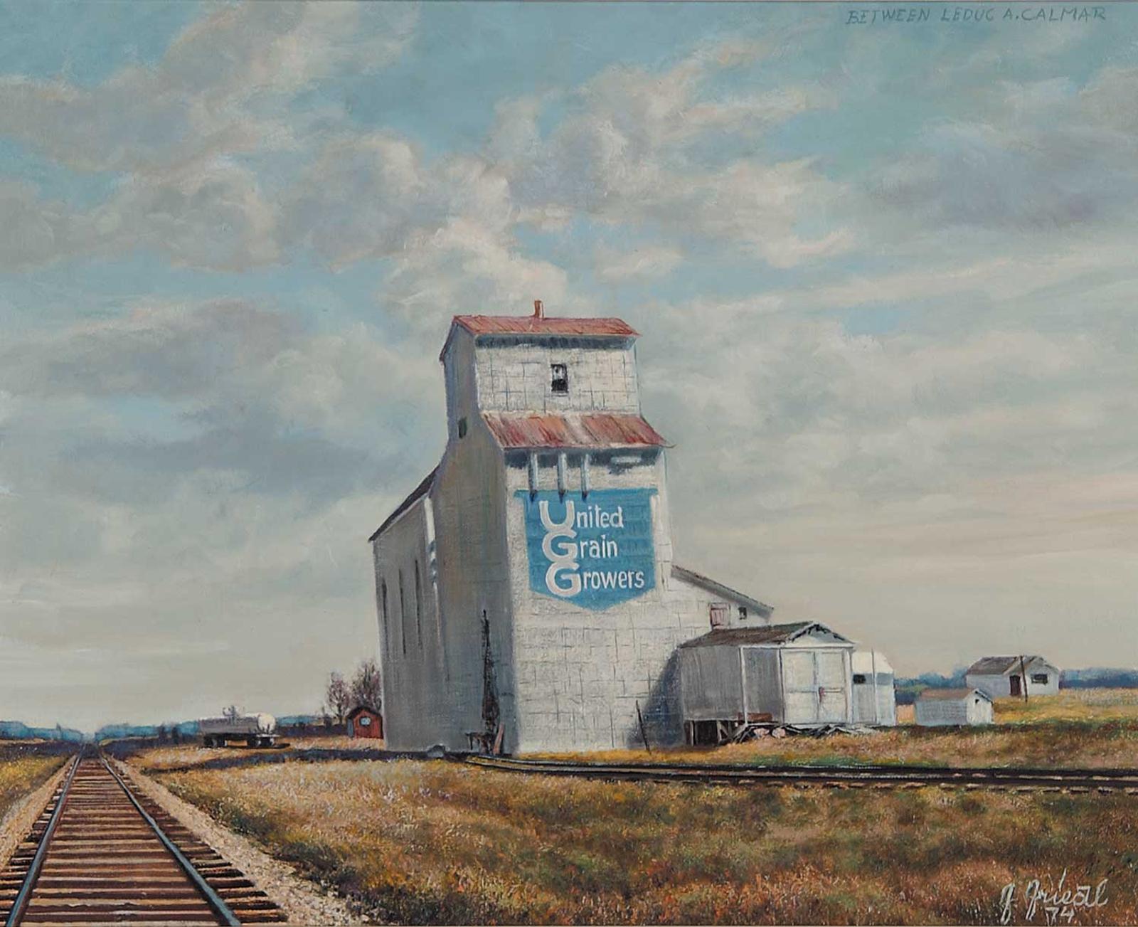 Ferdinand Friedl - Grain Elevator with Railway