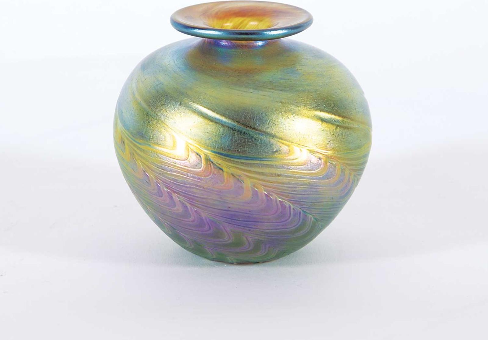 Robert D.M. Held (1943) - Untitled - Purple and Green Vase