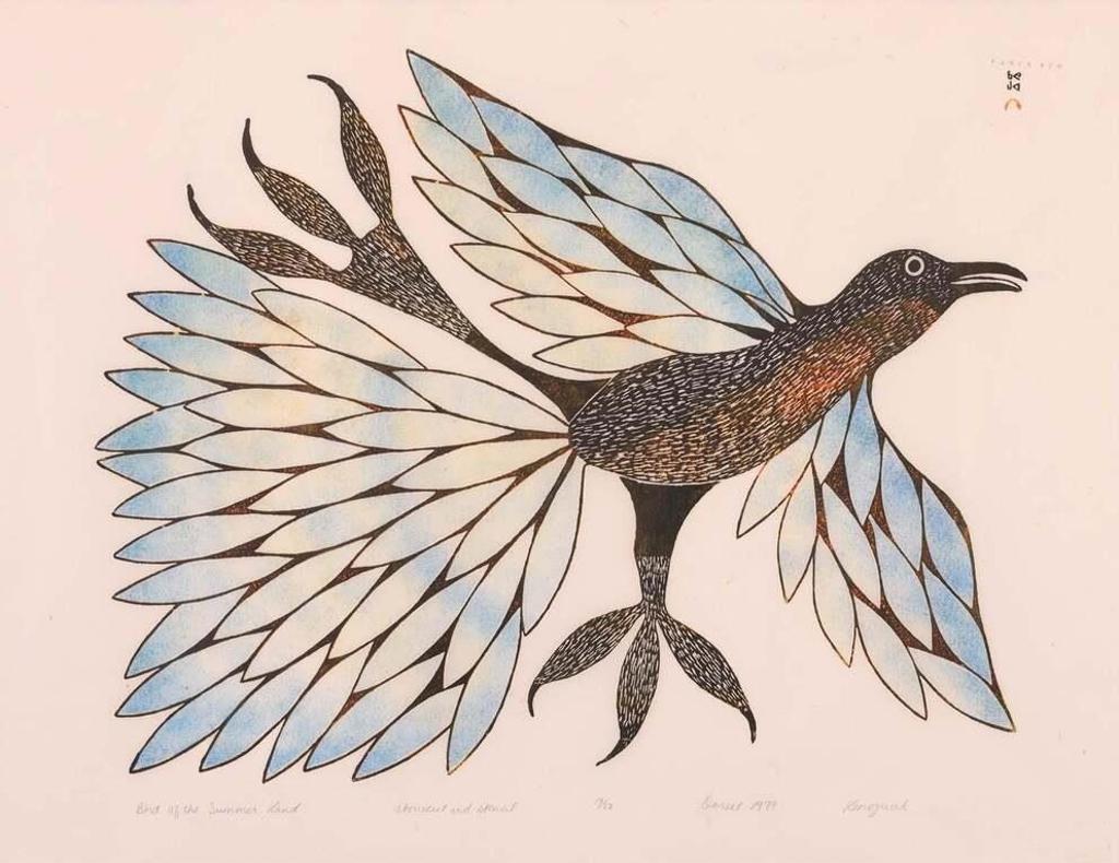 Kenojuak Ashevak (1927-2013) - Bird Of The Summer Land; 1979