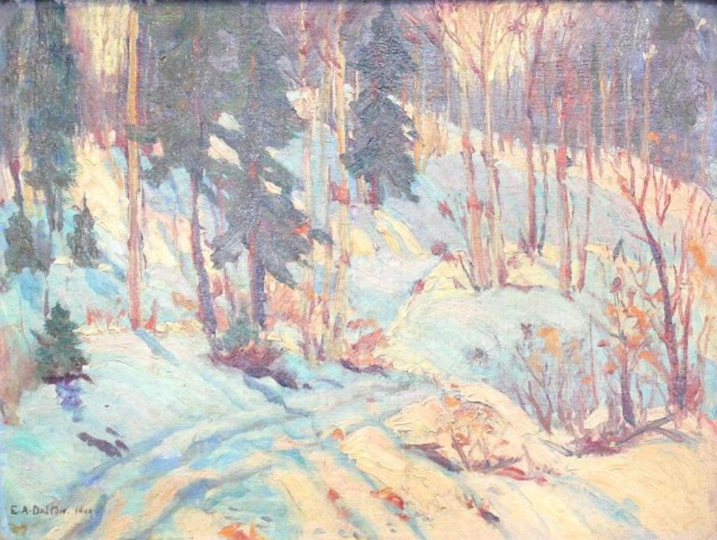 Ernest Alfred Dalton (1887-1963) - Woods in Winter