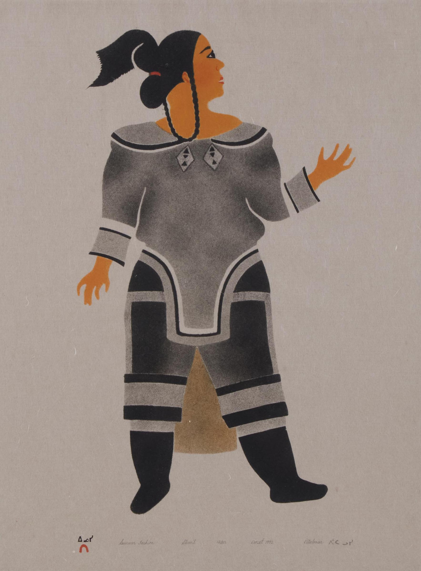 Pitaloosie Saila (1942-2021) - Summer Fashion, 1992