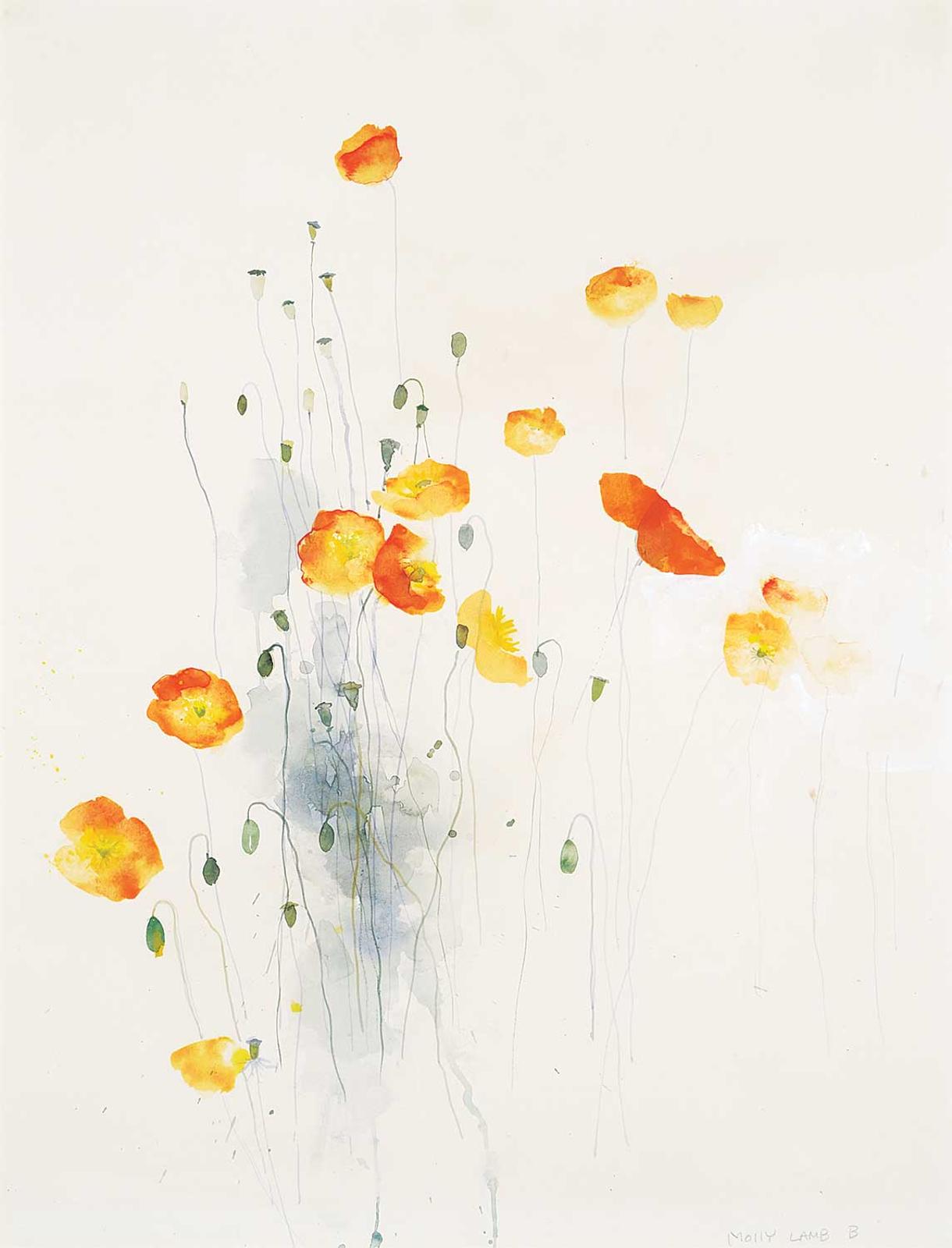 Molly Joan Lamb Bobak (1922-2014) - Untitled - Icelandic Poppies