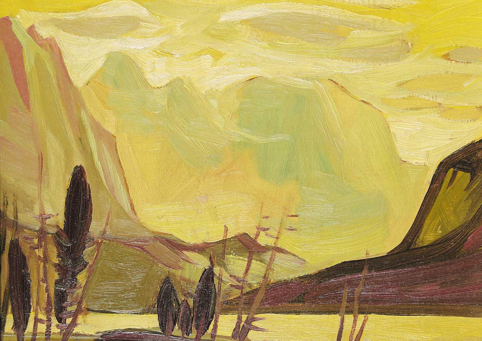 Luke Orton Lindoe (1913-1998) - Untitled - Alpine Lake