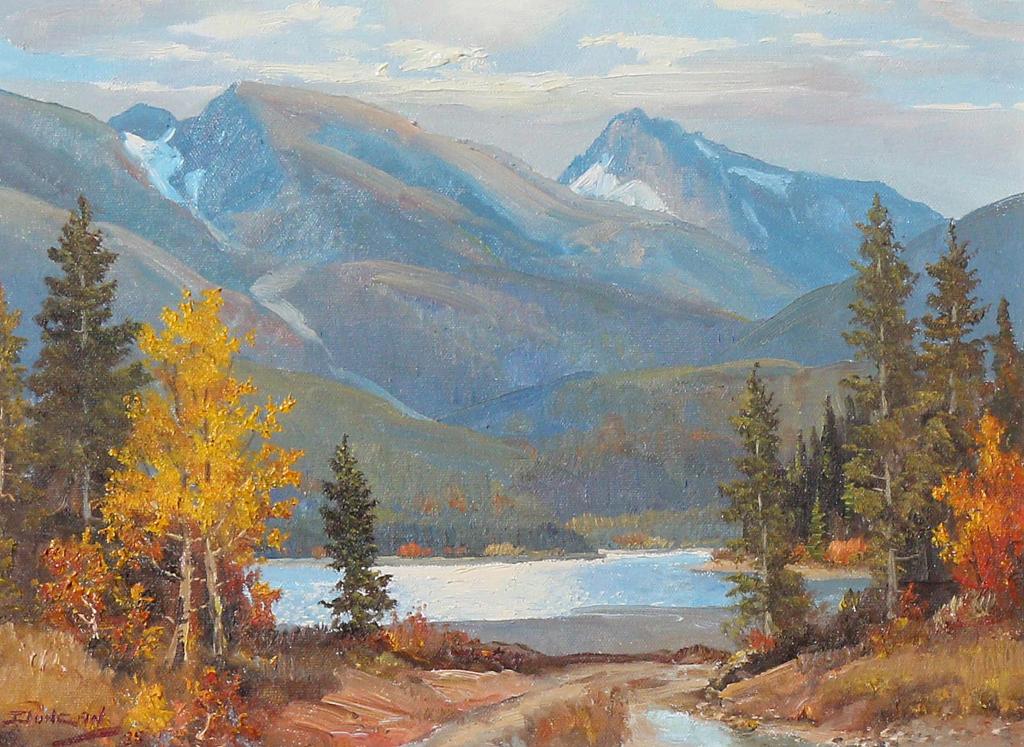 Duncan Mackinnon Crockford (1922-1991) - Late Autumn On The Clearwater, West Of Caroline, Alberta; 1985