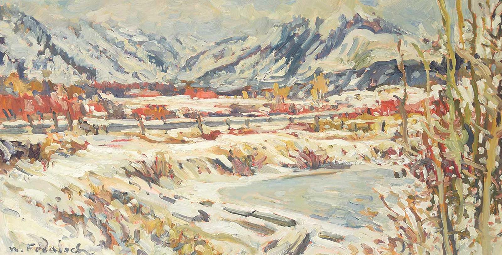 Wolfgang Heinz Foedisch - Untitled - Winter River in the Mountains