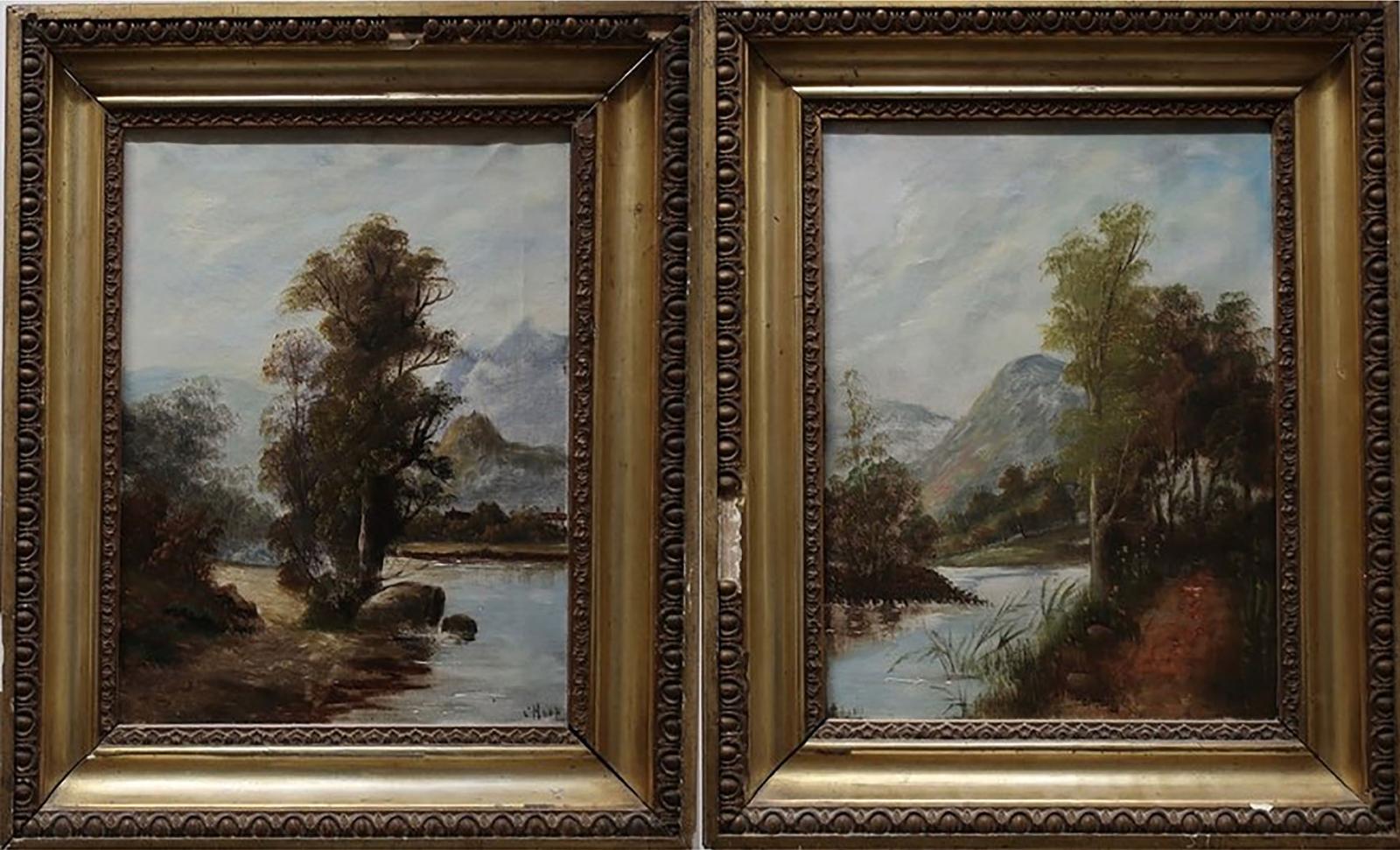 C. Hoop - River Landscapes With Distant Mountains