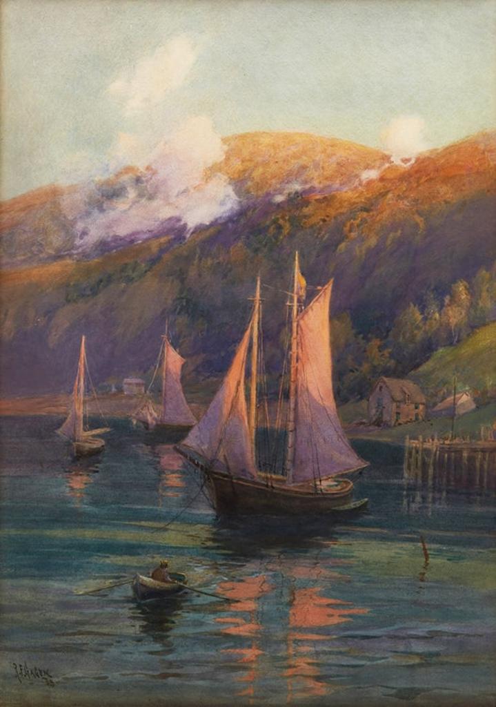 Robert Ford Gagen (1847-1926) - Evening, Bay of Fundy