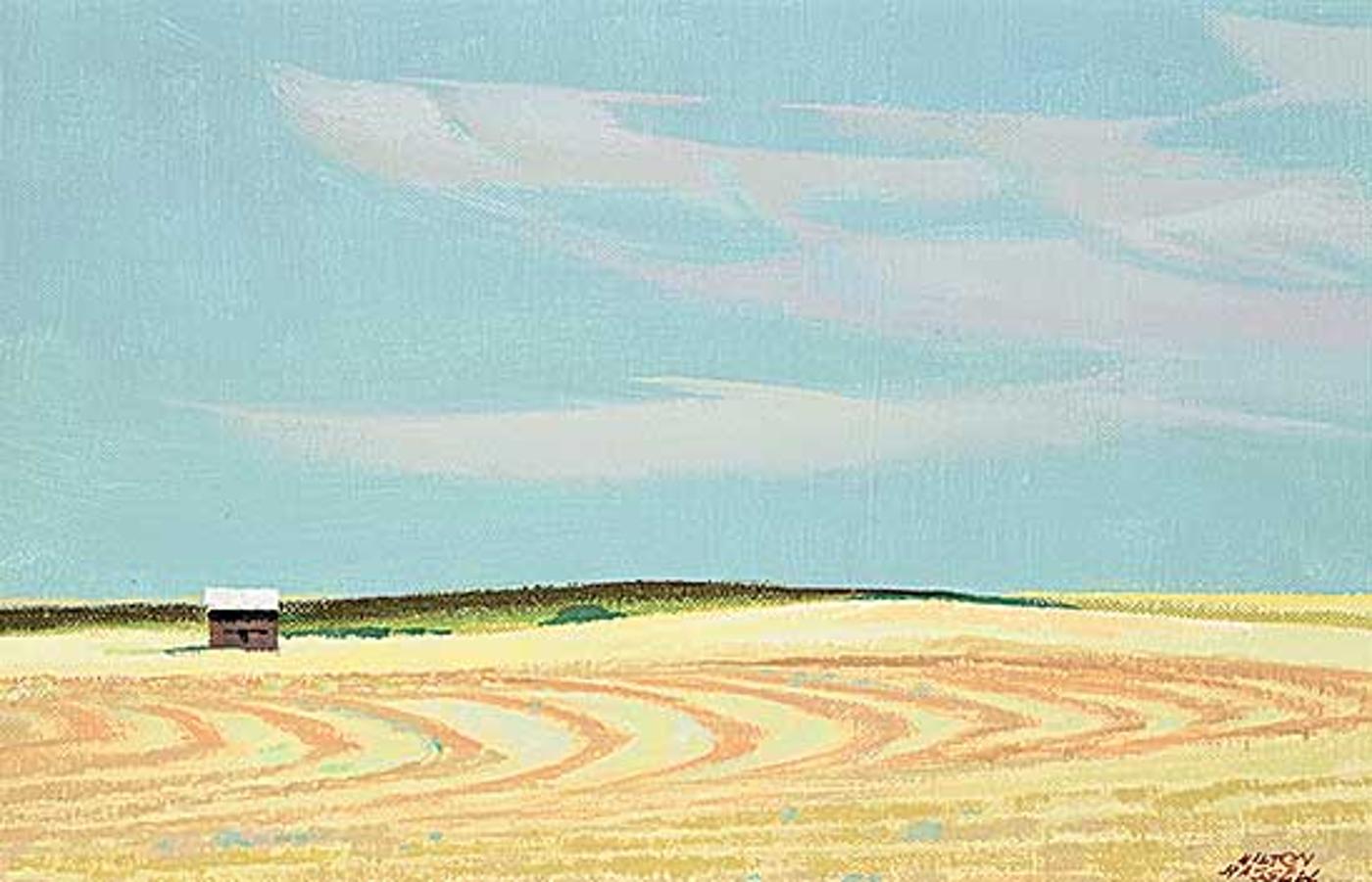 Hilton MacDonald Hassell (1910-1980) - Prairie Grainfields, Alberta