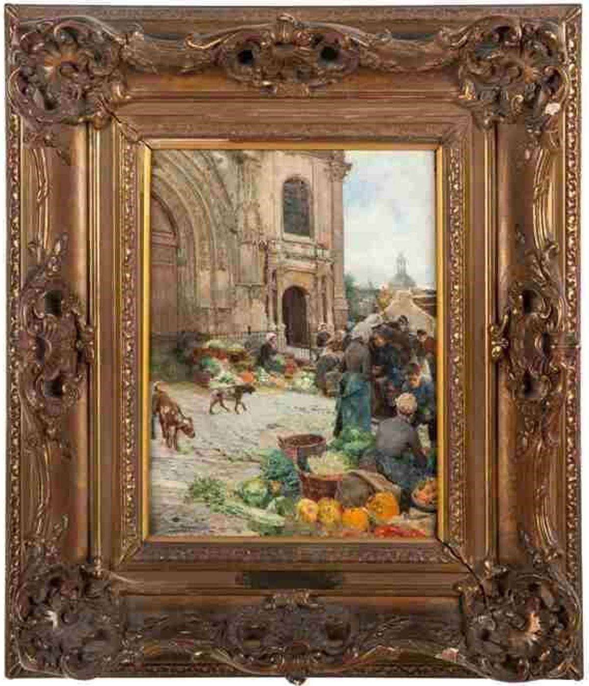Luis Jimenez Aranda (1845-1928) - Pontoise Market