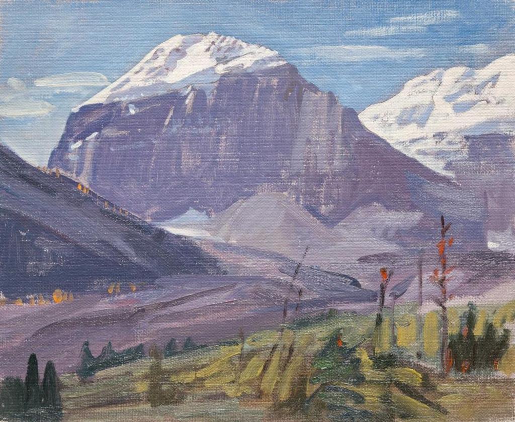 Peter Maxwell Ewart (1918-2001) - Mount Lefroy (field sketch)