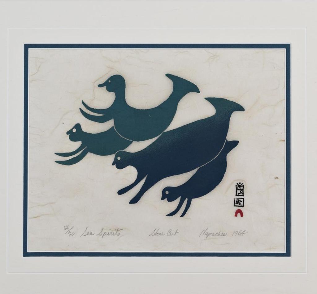 Napatchie Pootoogook (1938-2002) - Sea Spirits