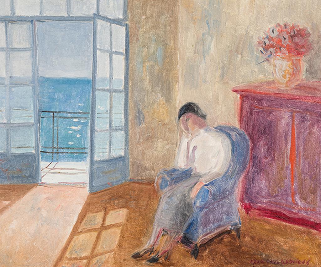 Jean Paul Lemieux (1904-1990) - Le fauteuil bleu no. 8, Menton (France)