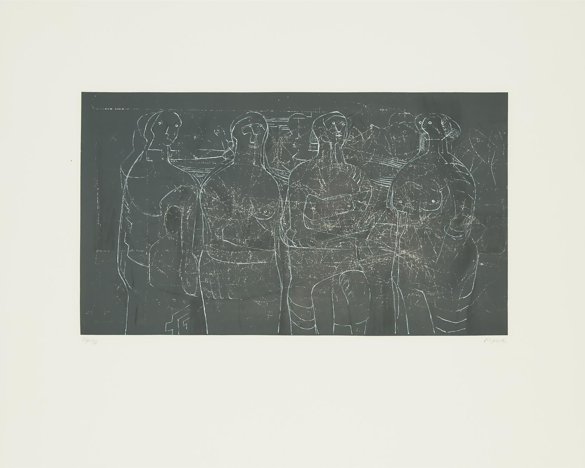 Henry Spencer Moore (1898-1986) - Four Standing Women, 1974-75 [cramer, 336]