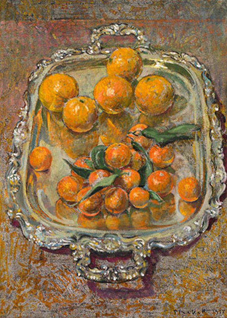 Joseph (Joe) Francis Plaskett (1918-2014) - Oranges on a Silver Tray