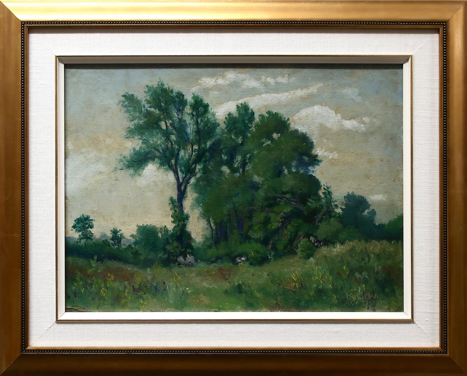 Frank O. Porsman (1905-1958) - Untitled (Summer Landscape At Dusk)