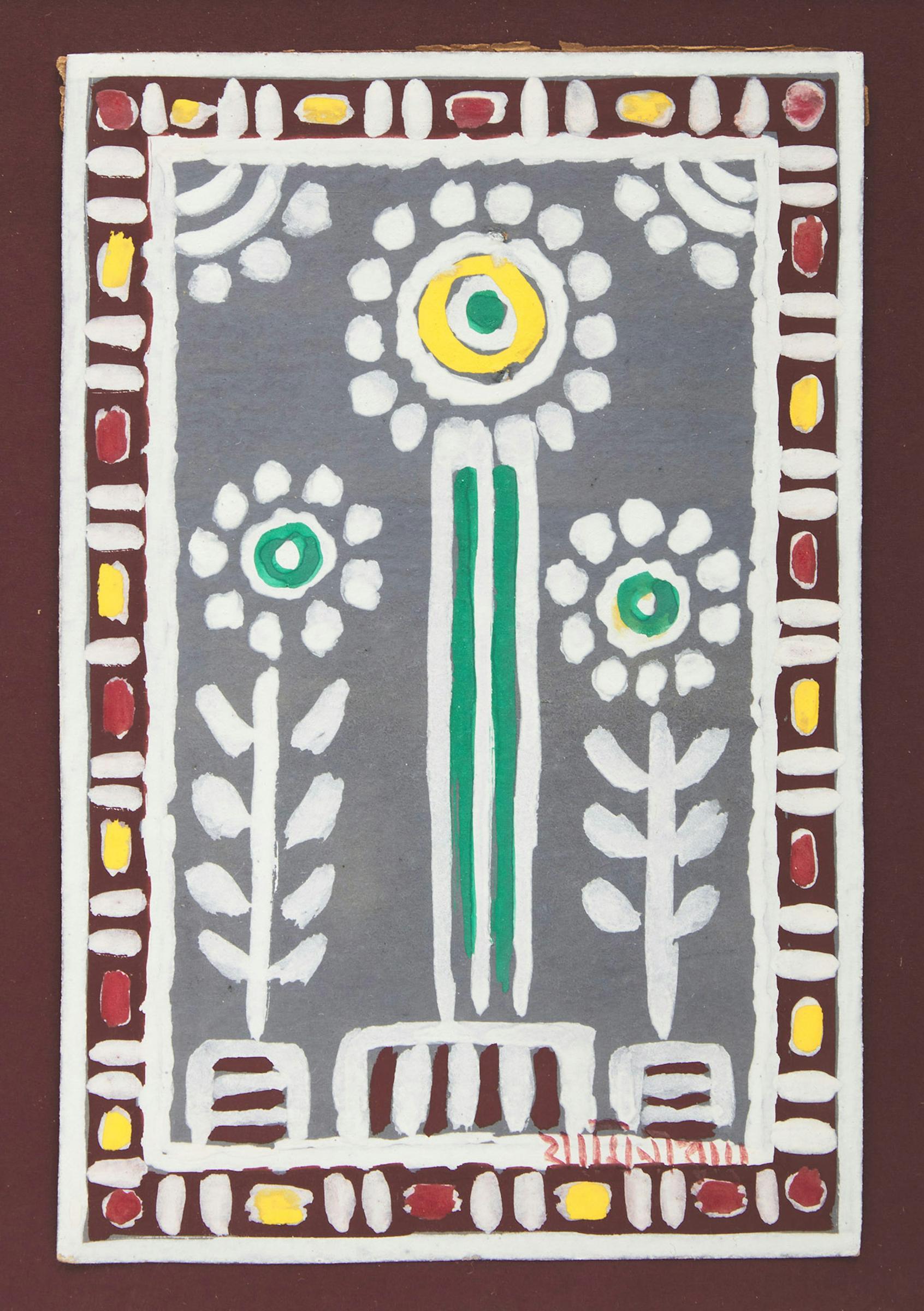 Jamini Roy (1887-1972) - Wedding (Floral Study)