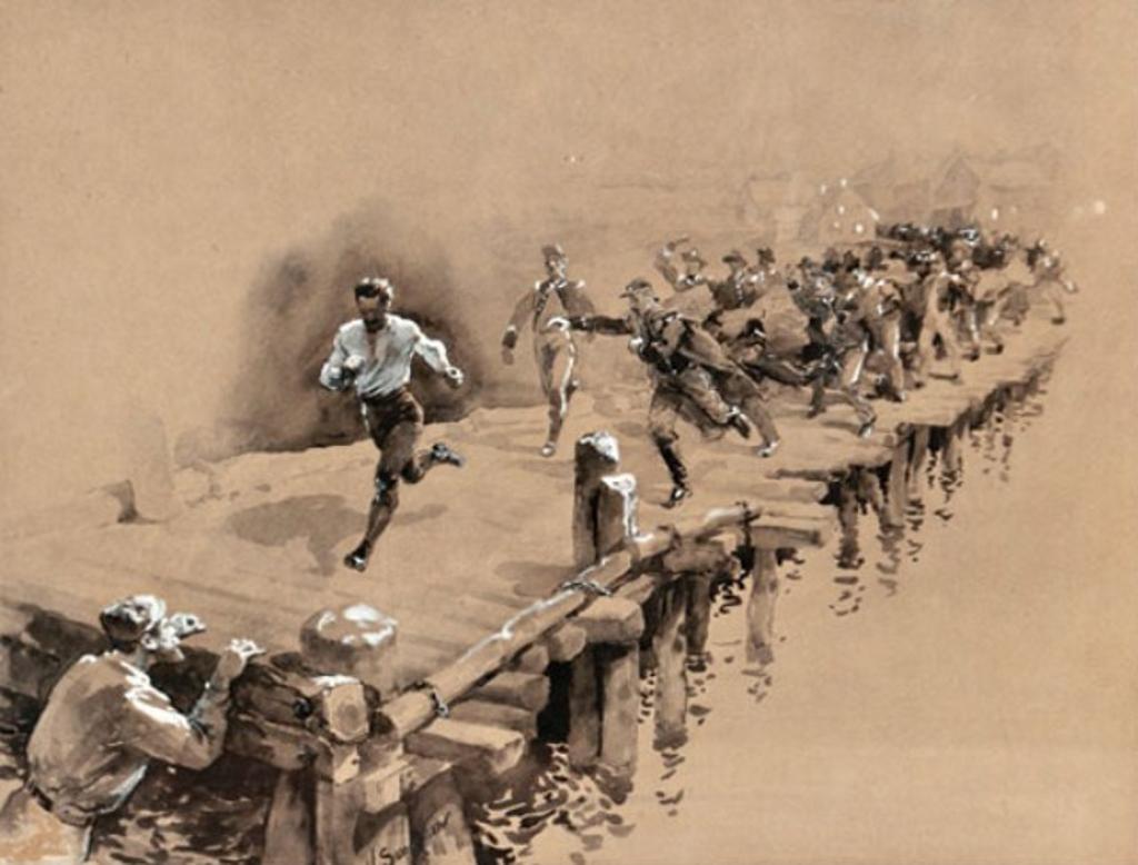 John Henry (Hy) Sandham (1842-1910) - The Race For Life