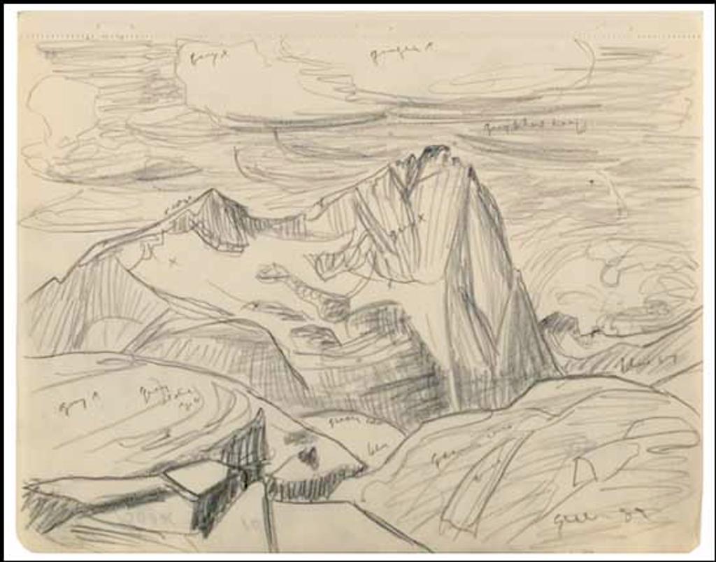 Lawren Stewart Harris (1885-1970) - Rocky Mountain Drawing 9 - 10