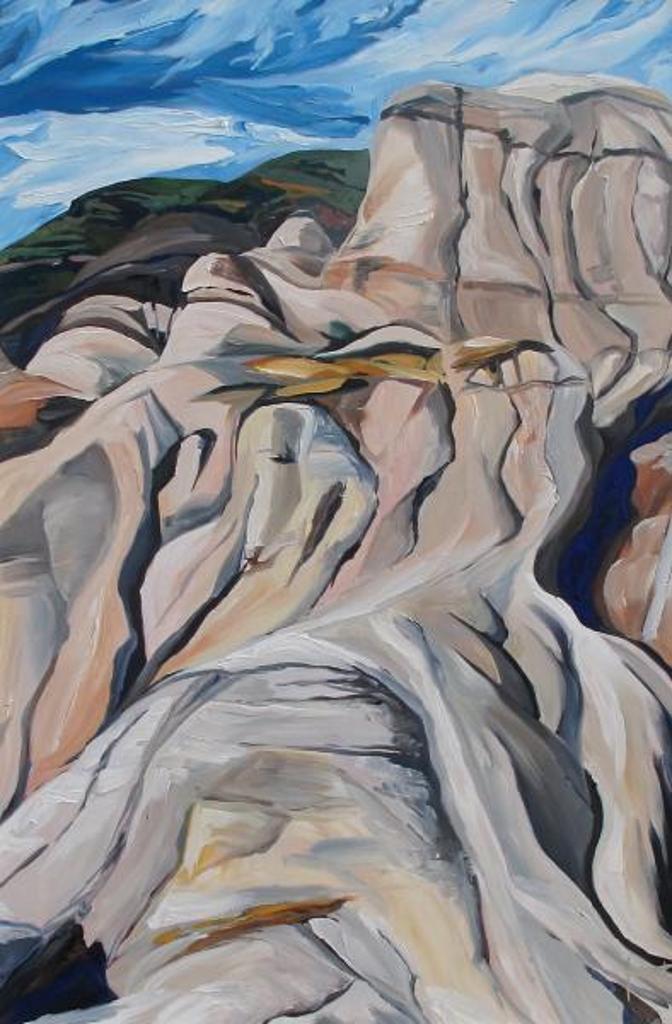 Kathleen Moors (1955) - Land Folding, Drumheller; 1998