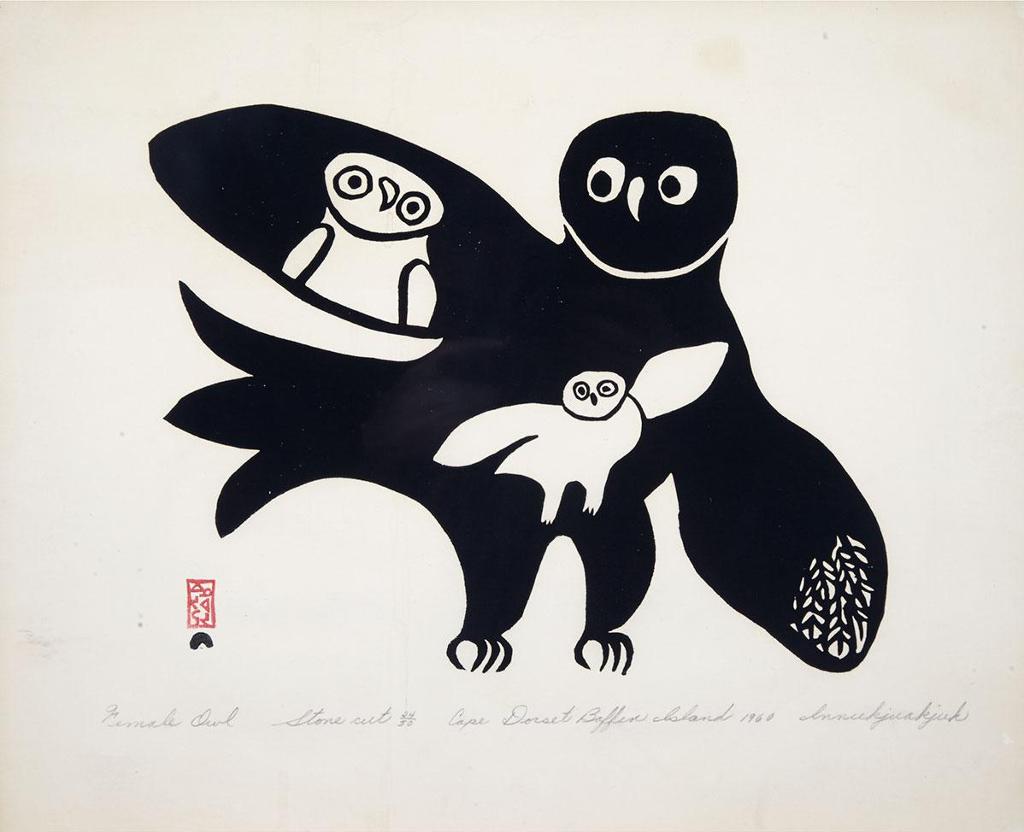 Innukjuakju Pudlat (1913-1972) - Female Owl