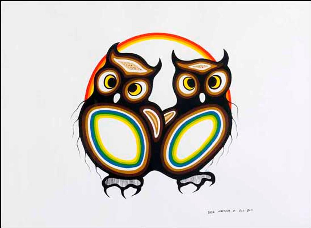 Lloyd Kakepetum (1958) - Two Owls (02464/2013-816)