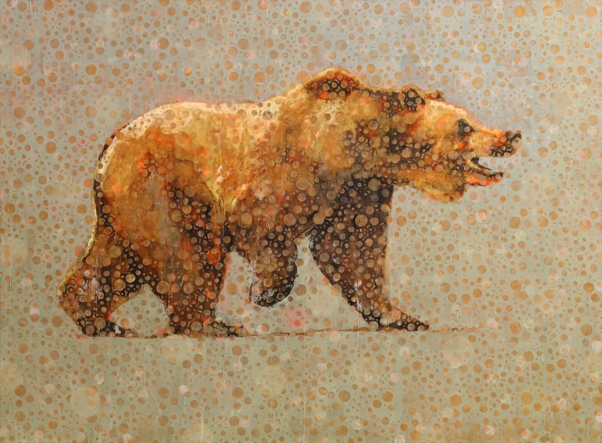 Les Thomas (1962) - Animal Painting #014-1138 (Grizzly); 2014