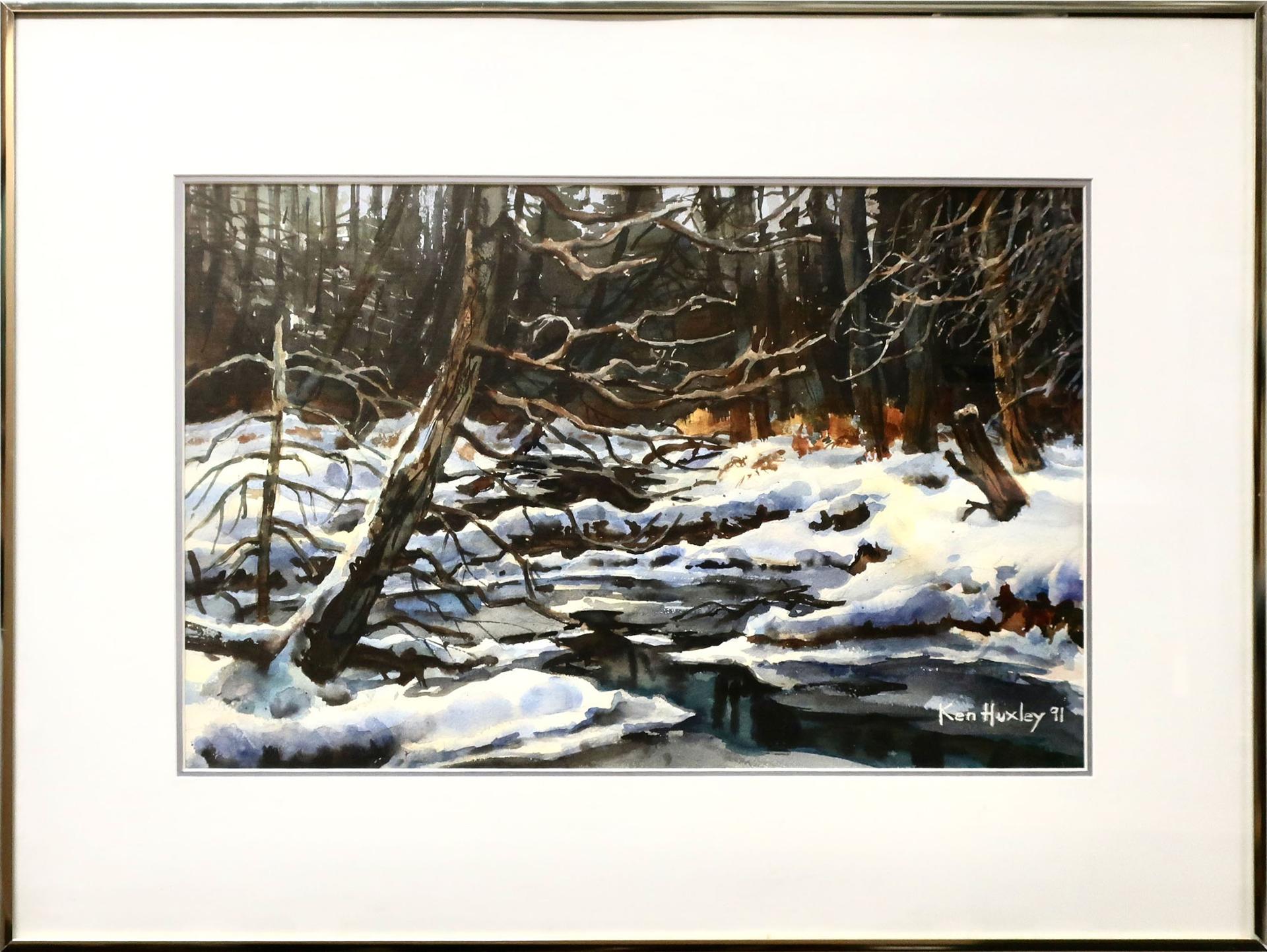 Ken Huxley - Winter Reflections - Grindstone Creek (Waterdown, Ont.)