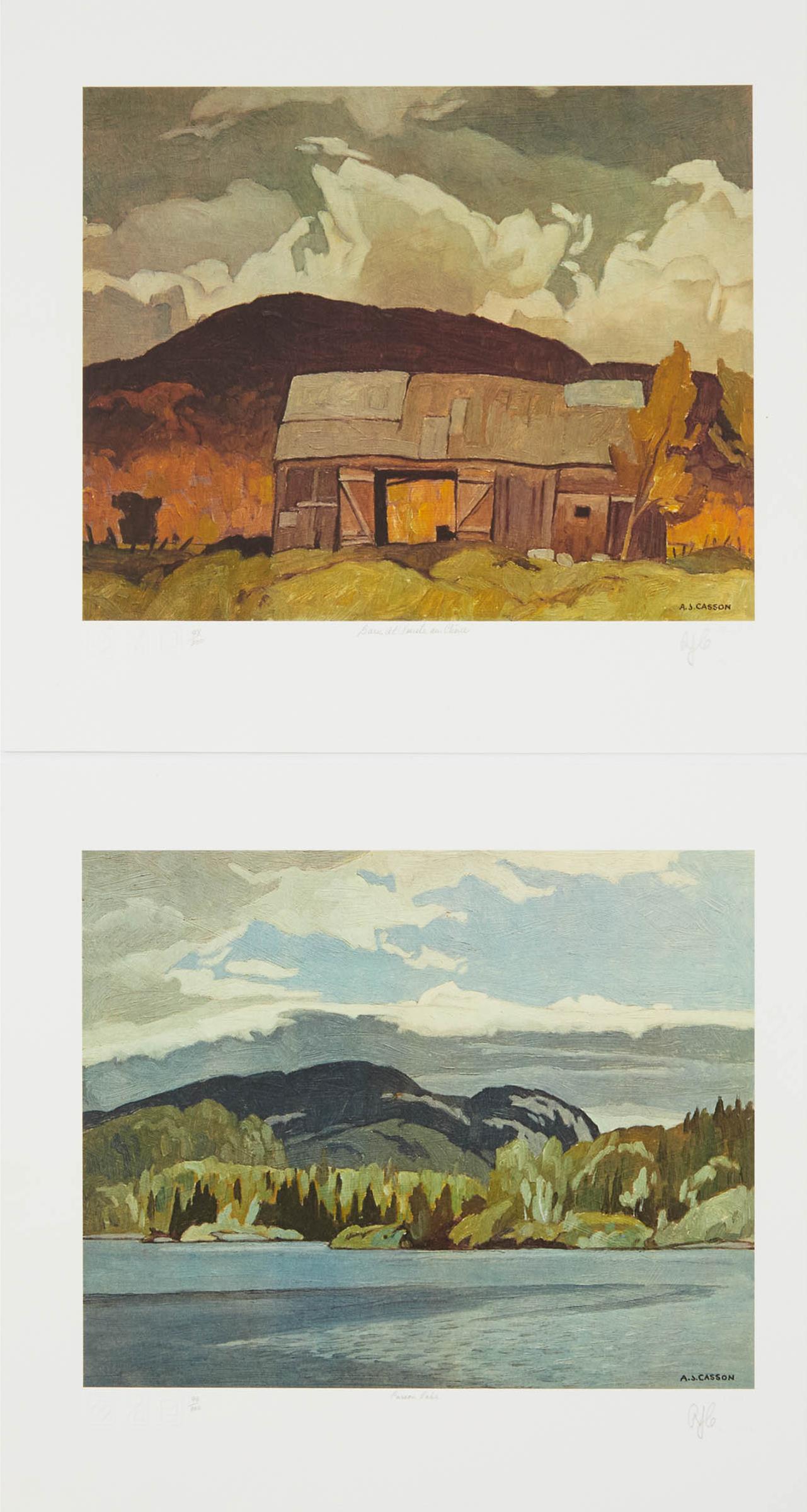 Alfred Joseph (A.J.) Casson (1898-1992) - Barn At Point Au Chene; Casson Lake, 2012