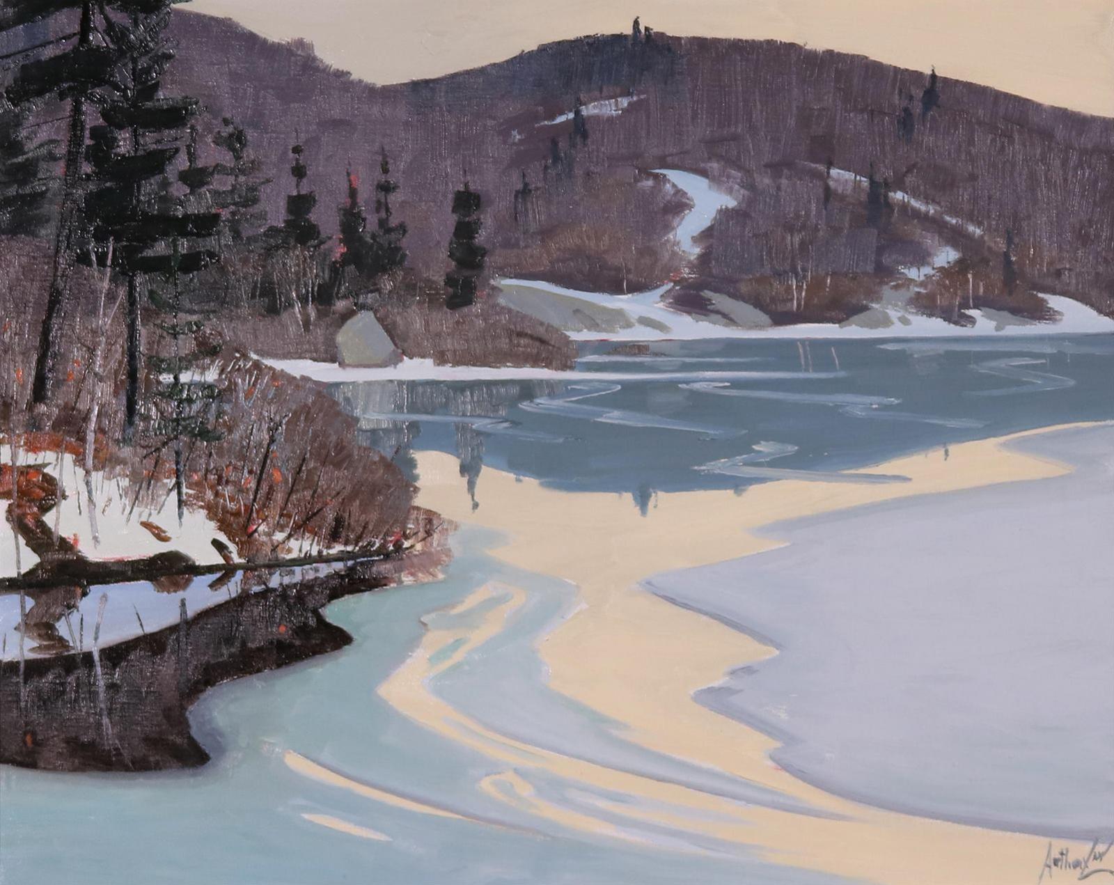 Charles Anthony Francis Law (1916-1996) - January Thaw (Williams Lake, Halifax, Nova Scotia); 1991