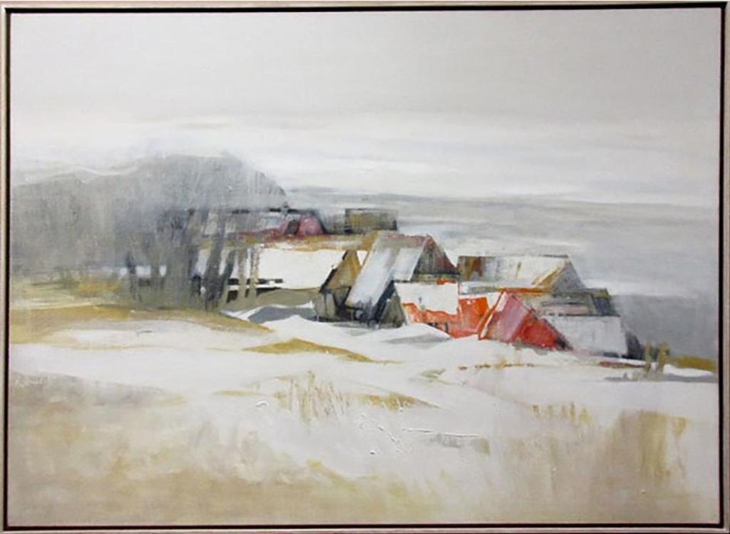 Richard Billmeier (1921) - Untitled (Barns In Winter)