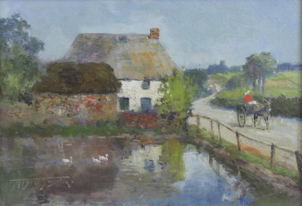 Frederic Martlett Bell-Smith (1846-1923) - Cottage Near Cornwall