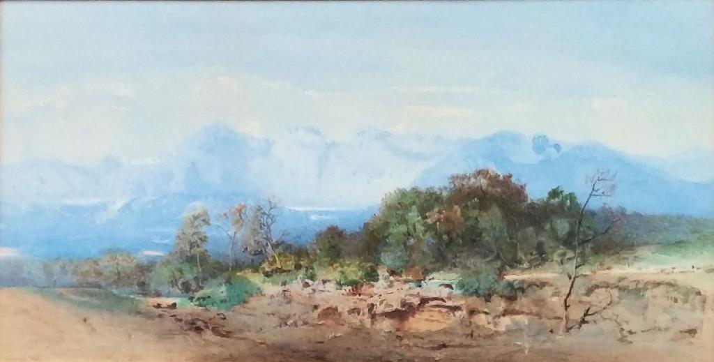 Otto Rheinhold Jacobi (1812-1901) - Mountain Landscape, probably 1867