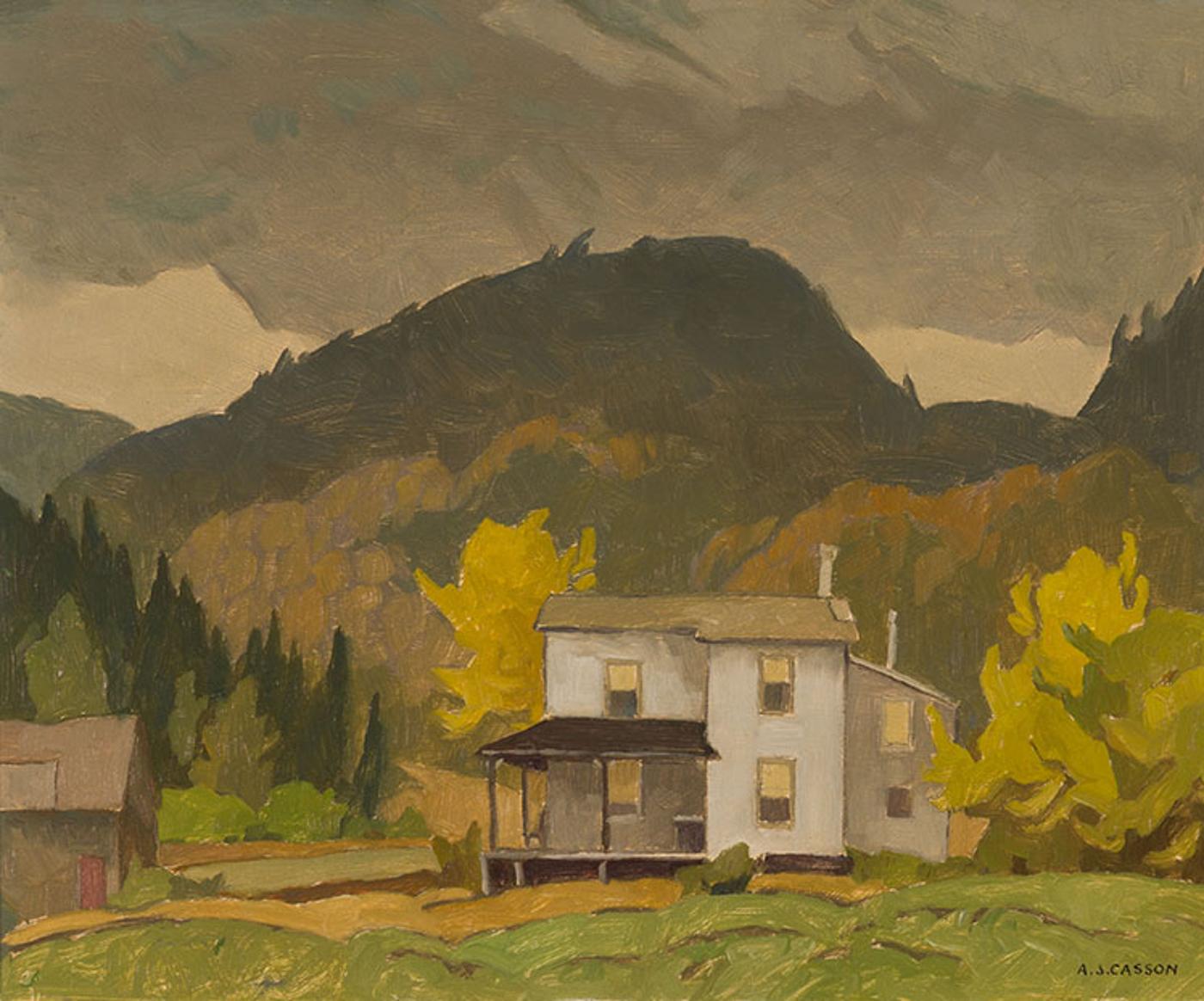 Alfred Joseph (A.J.) Casson (1898-1992) - Farmhouse, Grenville, Quebec