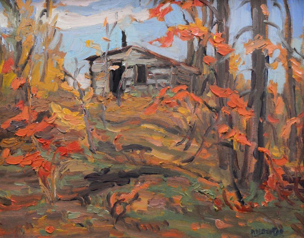 Ralph Wallace Burton (1905-1983) - Old Logging Cabin, Ontario