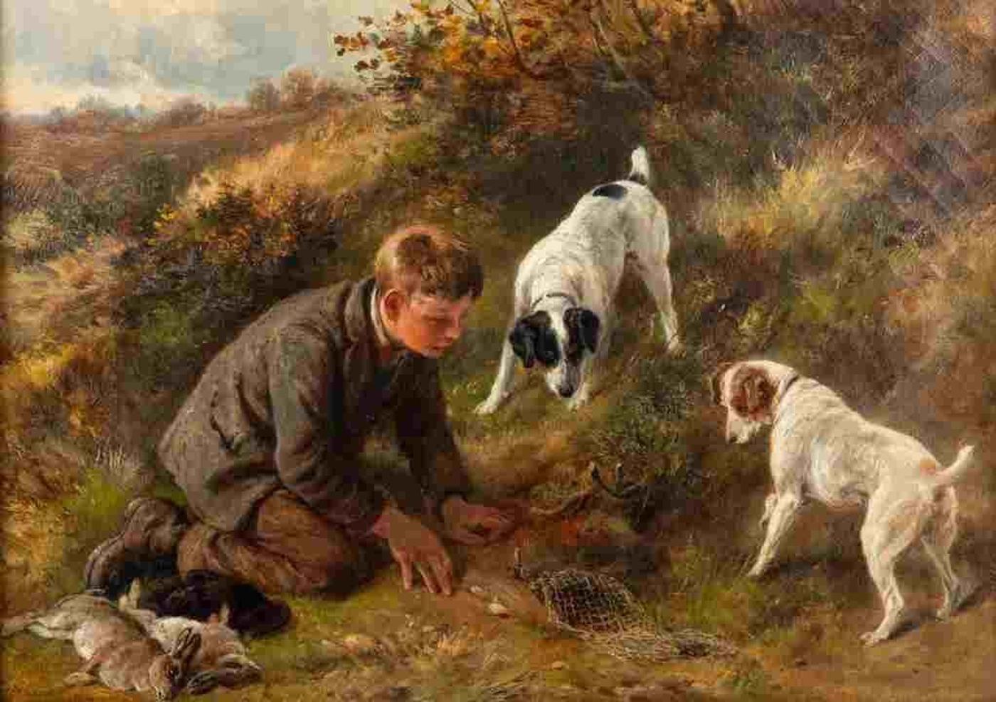 James Ii Hardy (1832-1889) - Rabbiting