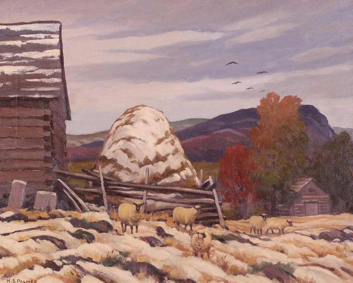 Herbert Sidney Palmer (1881-1970) - Early Snow In October, Near Madawaska, Ont