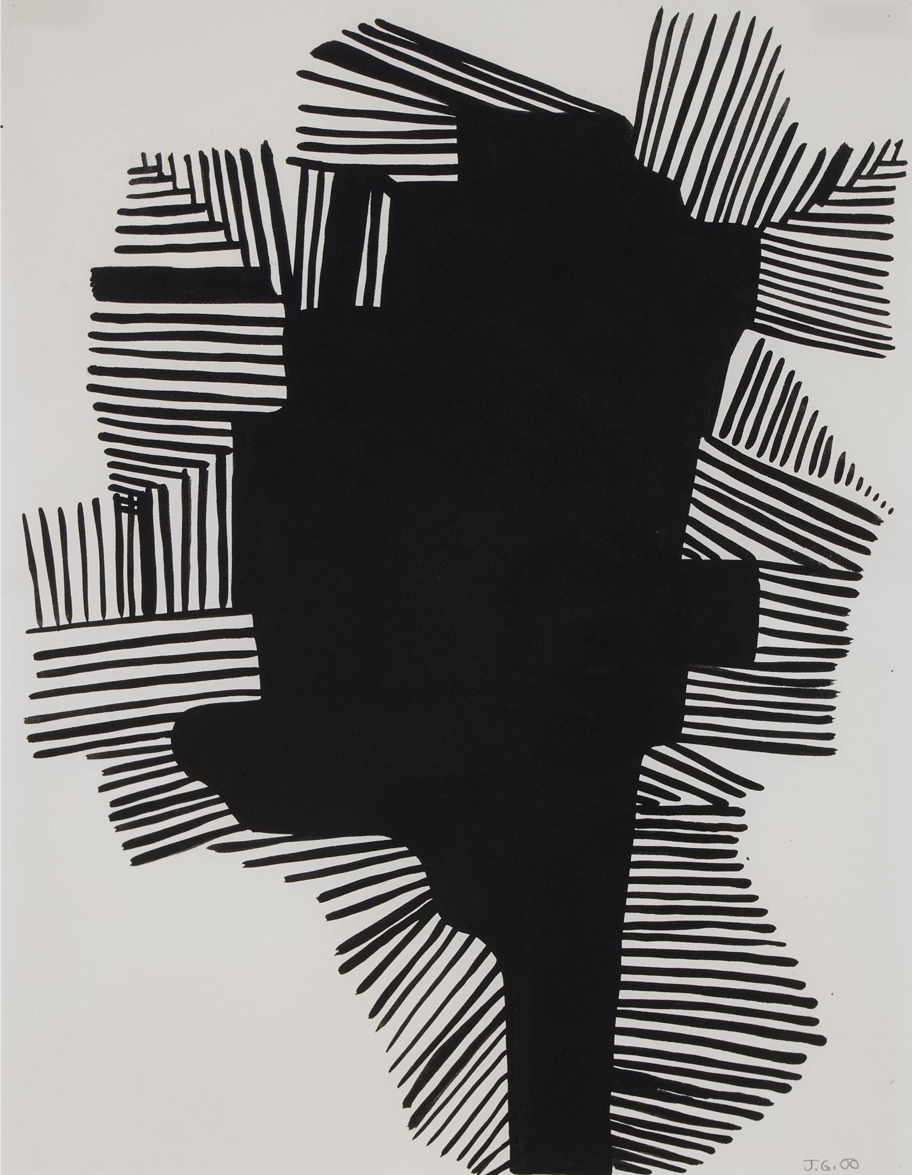 Joanne Greenbaum - Untitled (Black Composition), 2000