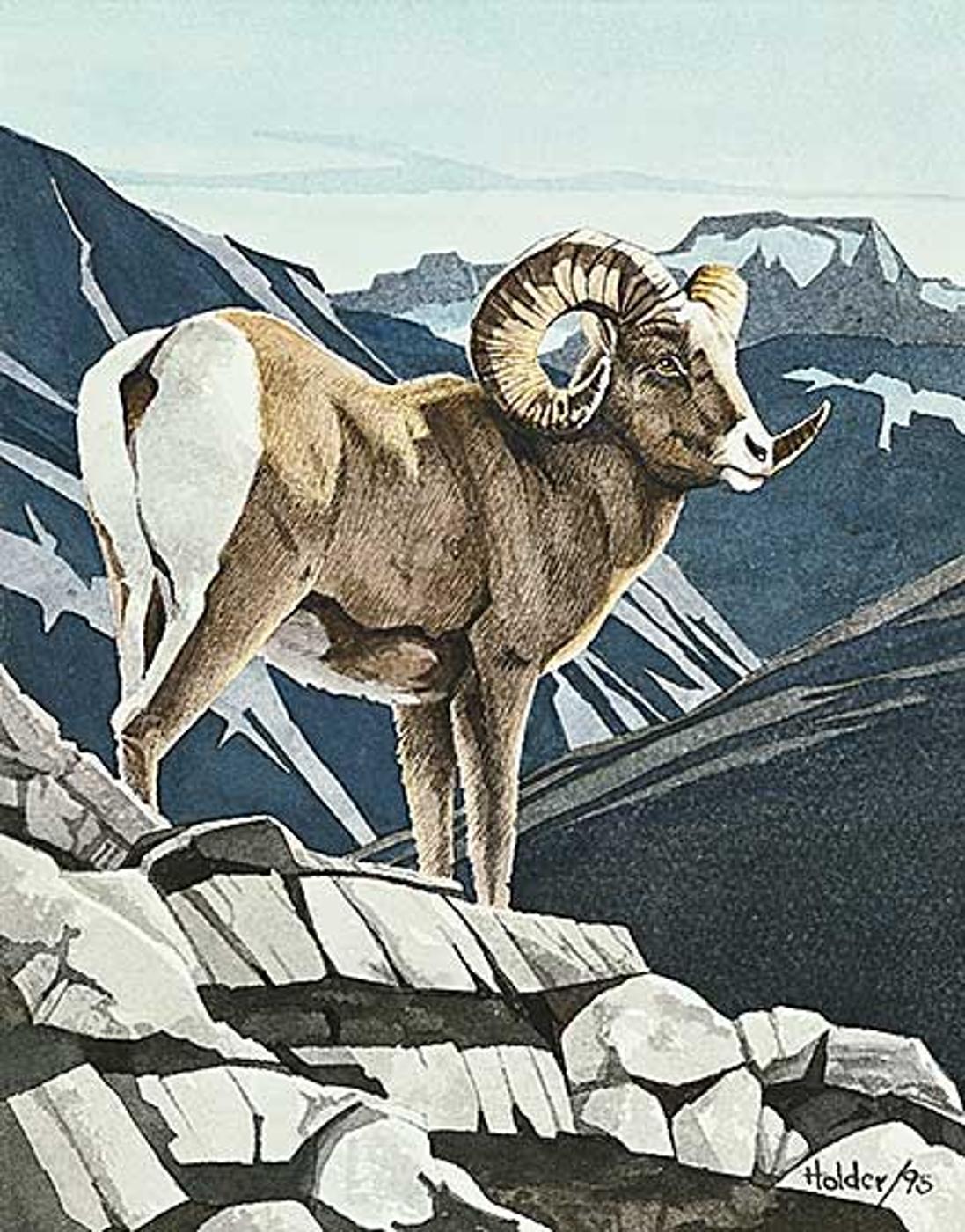 William (Bill) Holder - Untitled - Bighorn Sheep